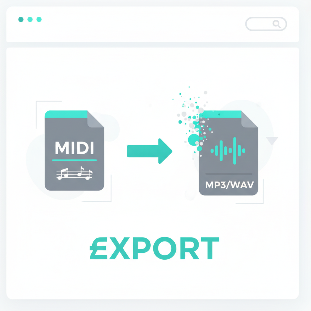 3) Export MP3/WAV