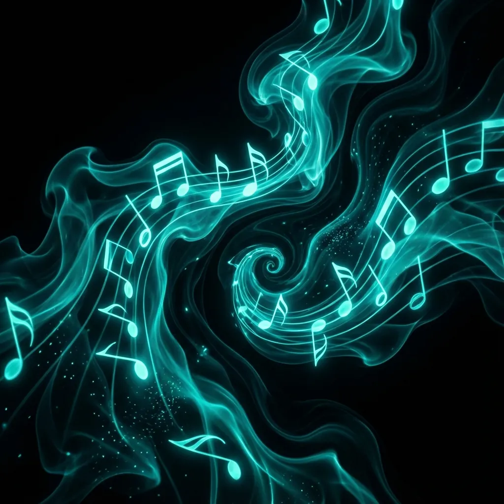 Piano Roll Visualization Background